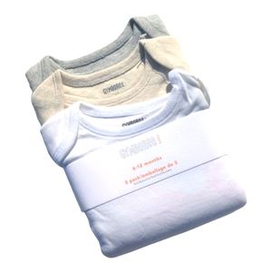Gymboree 6-12m multicolor 3 pack onsies